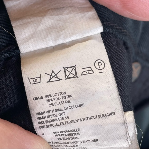 Shine Original black mens jeans 33x32 slim fit - Picture 8 of 12